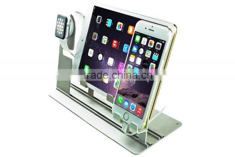 newest products for Apple watch aluminum stand for iphone and for Apple watch charging dock