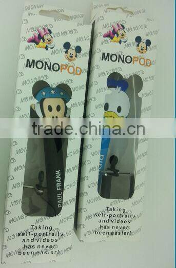 Cartoon Cable Take Pole Selfie Stick for phone