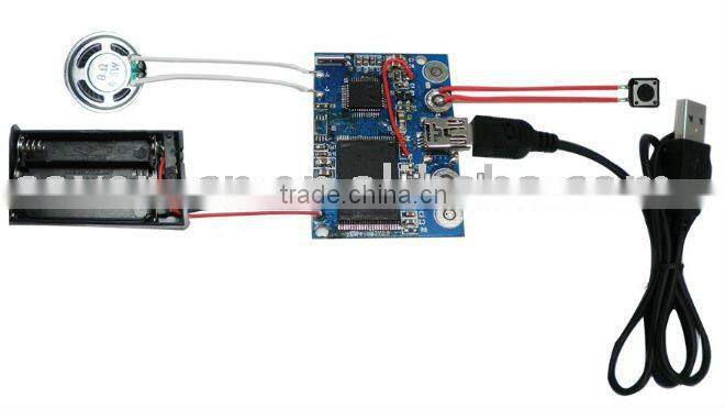 Voice recordable MP3 sound module/USB voice chip