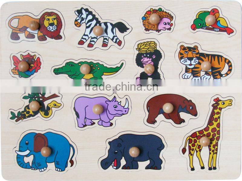 educational wooden toy -animal puzzle