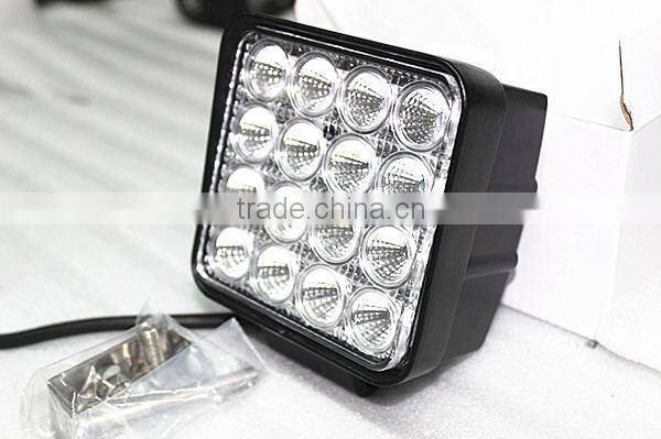 "Wholesale"12v driving working square 48w LED Off Road Work Lights,auto waterproof led work lamp for Suv,utv,atv