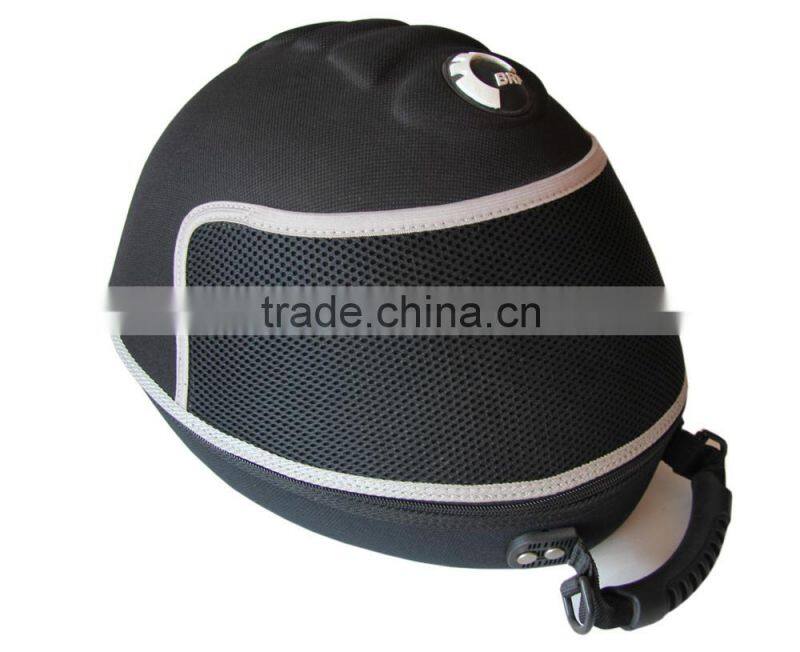 Black Hard EVA helmet storage case with Mesh pocket
