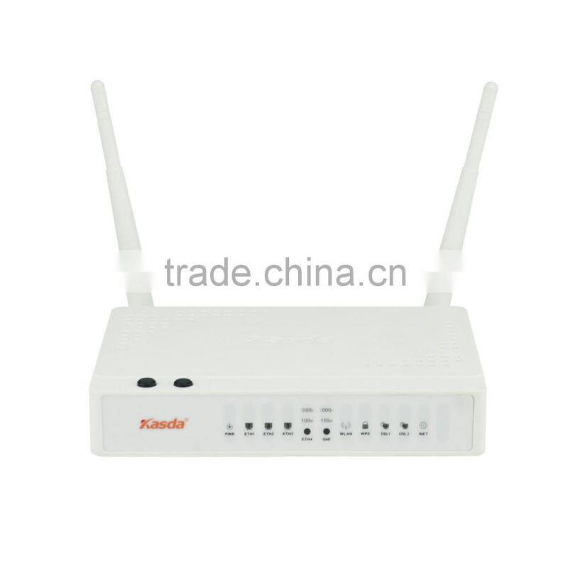 KASDA KW5225 wireless bonding VDSL moderm router usb moderm wifi 300MBPS external antennas home automation gateway