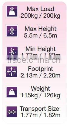 250kg heavy duty industrial portable tower lift /aluminum truss system truss lift tower