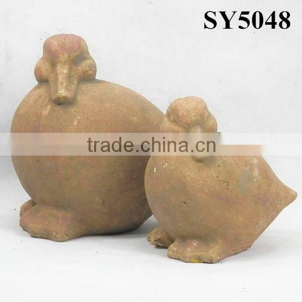 Cement garden frog aniaml statue