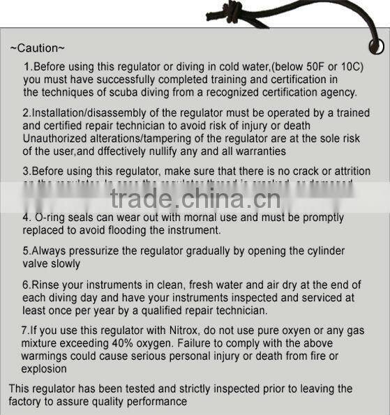 spear fishing diving equipment of regulator