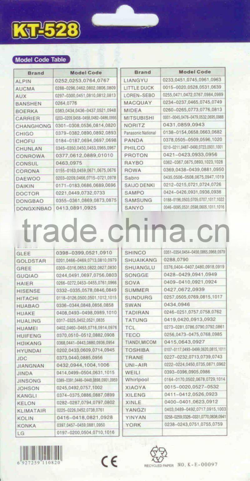 universal AC remote control