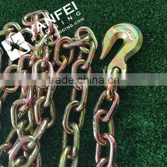 Yellow Galvanized G70 Transport Chain