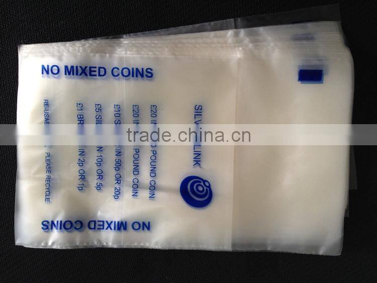 Yason plastic coin envelope coin pouch coin bag bank bag