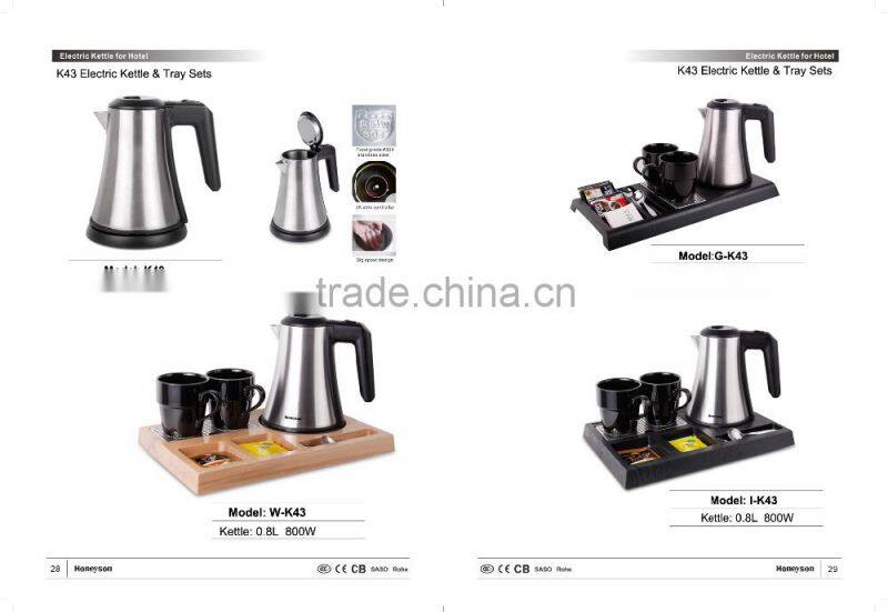 Hotel cordless electrical kettle 110v