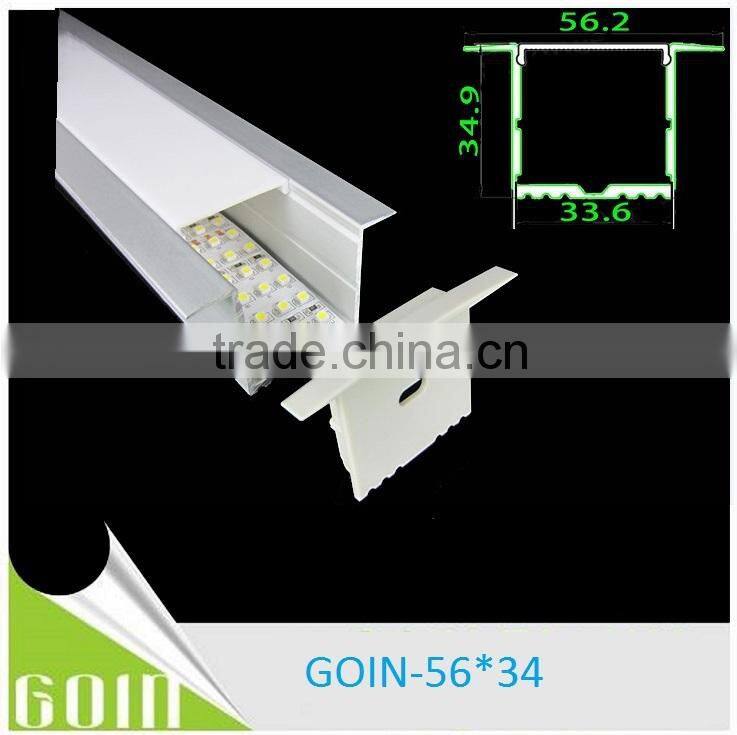 Big Size Aluminum Profile 34*56mm recessed led Aluminum profile& aluminum housing led light bar for rigid pcb