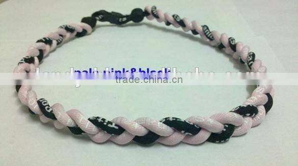 Cheap useful sports lowest price China supplies oem braided balance necklace