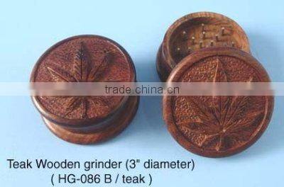 Carved Rose Wood Grinder