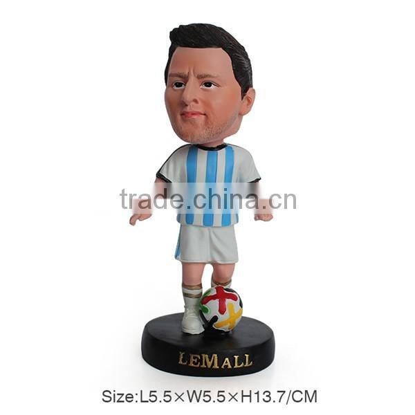 Neymar Human Bobble Head Soccer Player Statue Figurine With soccer Bobbleheads