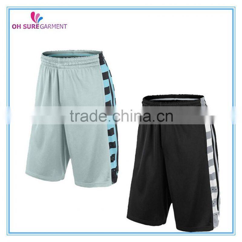 100% polyester mens gym shorts sports shorts
