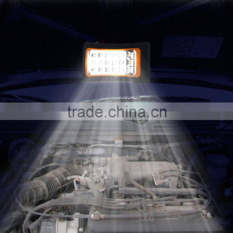 Asia Leader Products LED Magnetic Work Light COB Stand Hook Inspection Flashlight Hanging Light