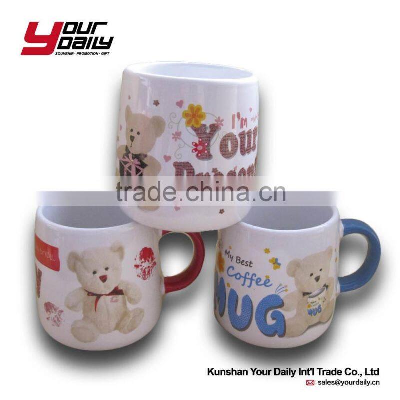 paintable ceramic coffee mug cup custom logo ,ceramic tea mug