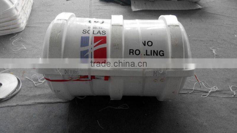 Throw-over type inflatable liferaft for 25 person