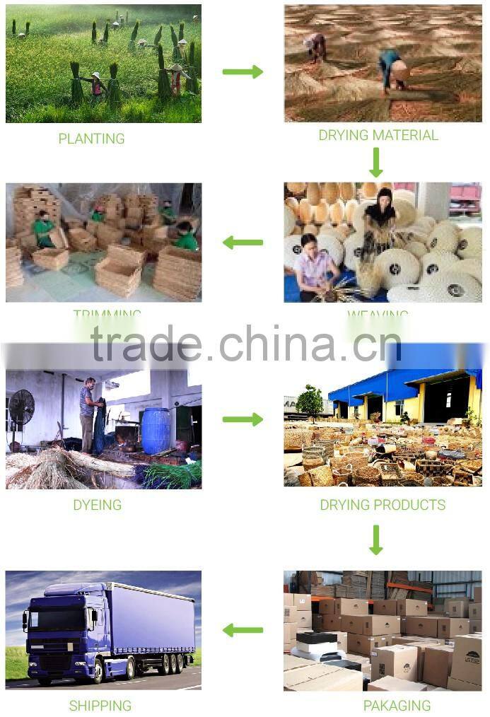 Gold supplier handmade bamboo hamper basket weaving in Vietnam