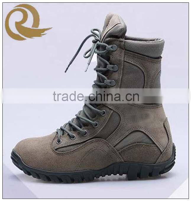 Good quality outdoor genuine leather military comabt tactical boots
