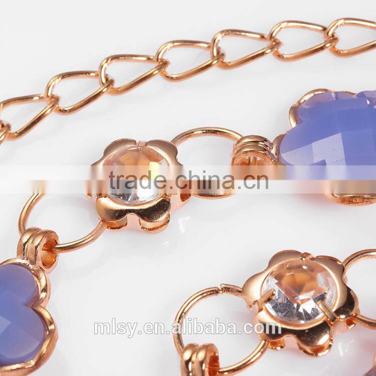 Purple jewelry hook link decorative body chain Brightness F1-80020