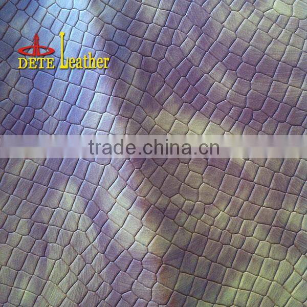 stone emboss artificial leather for shoes leather