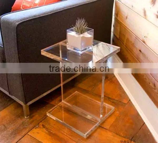 custom hot sale clear acrylic sofa side table