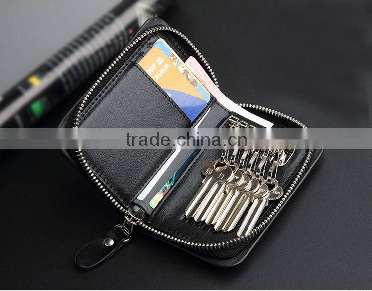 Top selling business genuine leather key holder for mens