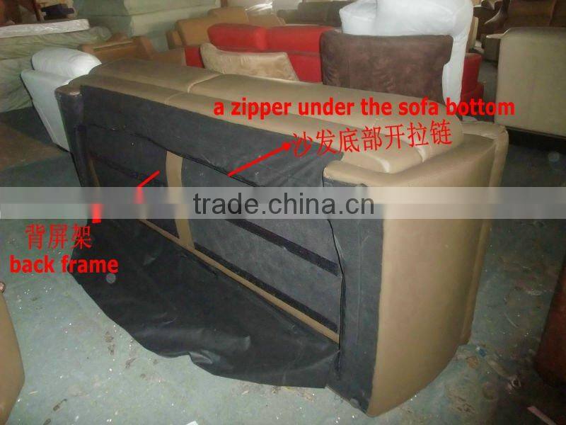 Italian furniture two seater wooden sofa set without cushion