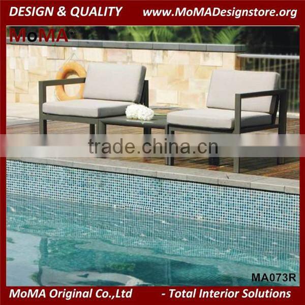 MA073R Modern Design Outdoor Aluminum Pool Furniture Good Qquality Aluminium Sofa Set