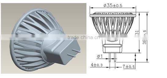 ebay hot sale GU4 dimmable mr11 led spots light 220V 12V 3W 2W 4W