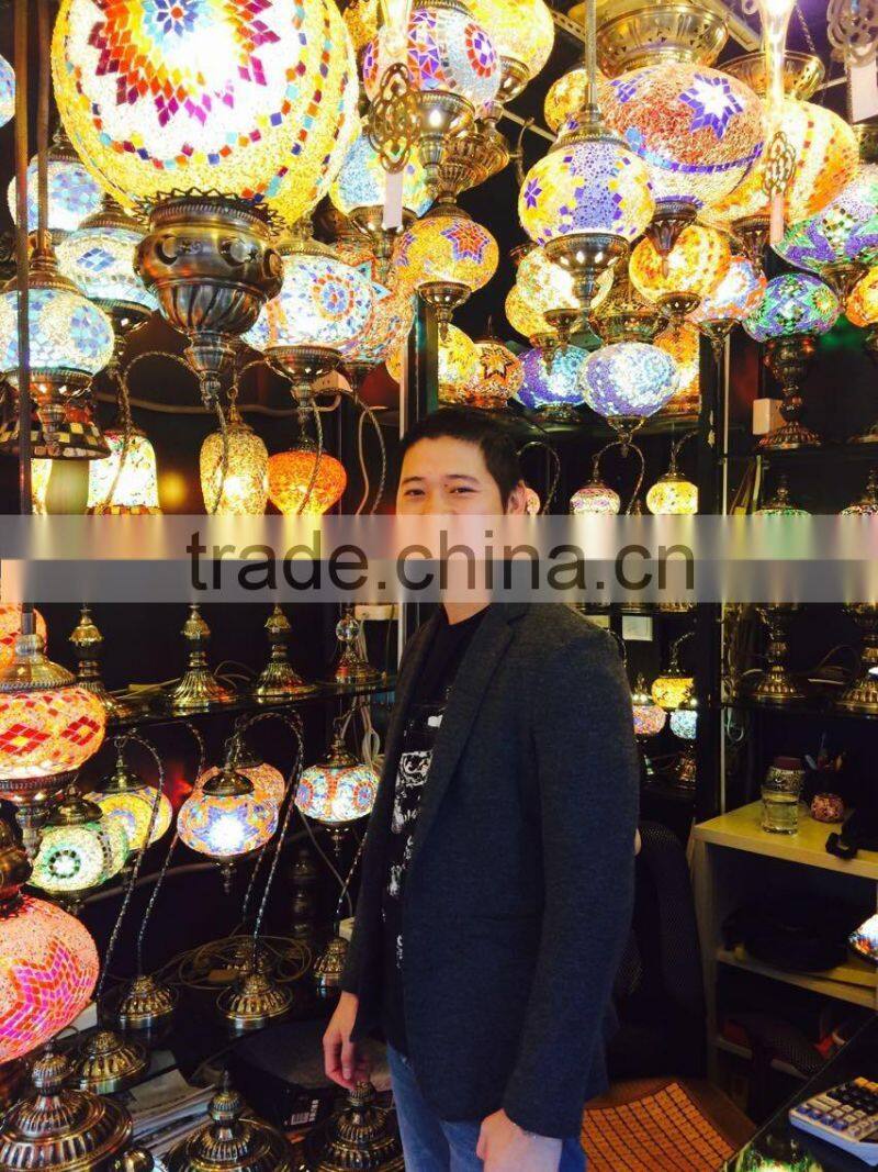 2015 NEW DESIGN GLASS MOSAIC CRAFT TURKISH WALL LAMPS YMA42601