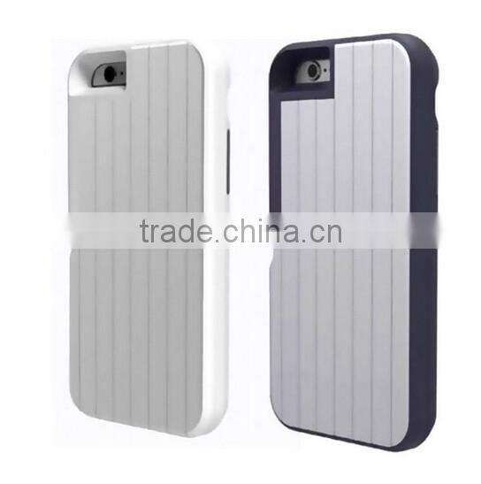 Fashion Multifunction Metal Alloy case For iPhone6 6S Selfie Stick Box Bluetooth Remote Self-stick Cell Phone Stand holder cover