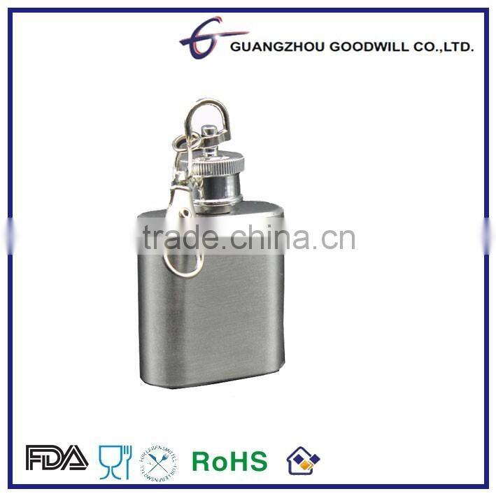 Promotional key chain mini hip flask