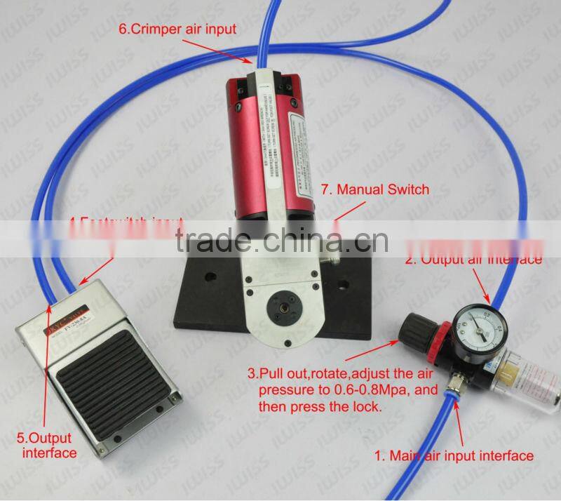 W1Q(WA22) pneumatic heavy duty connector crimping tools