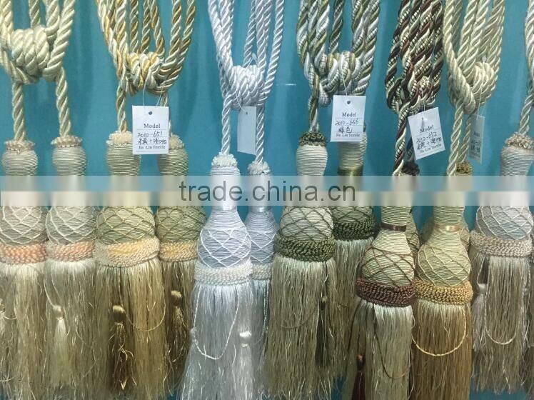 china supplier curtain tassel fringe polyester tassel