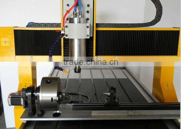 cnc metal engraving machine with rotary axis (ZK-6090)