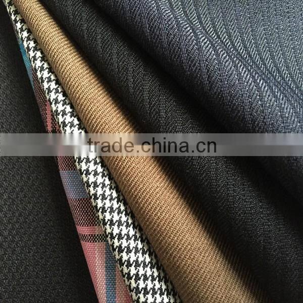 worsted organic wool fabric for suit
