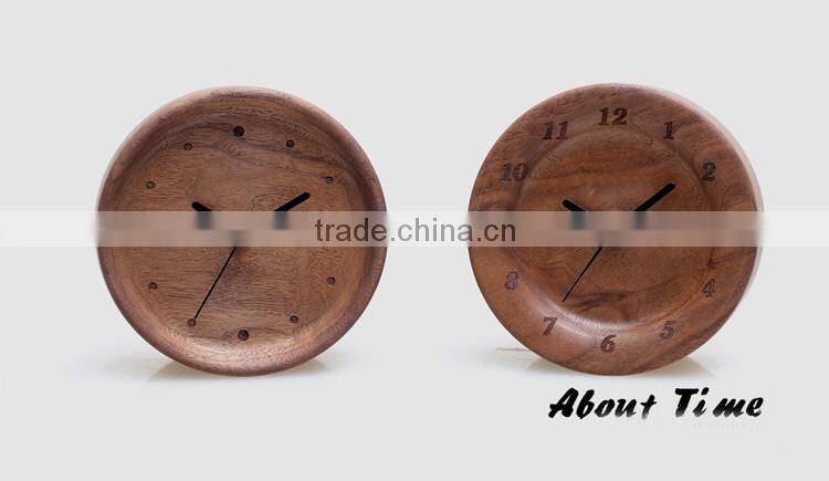Concave concept alarm clock wood clock 2015 The new
