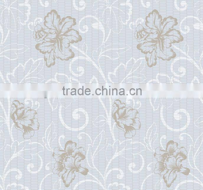 classical design wallpaper with floral pattern
