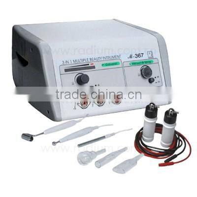 M-367 vacuum & spray facial machine galvanic current device 3 in 1 beauty instrument