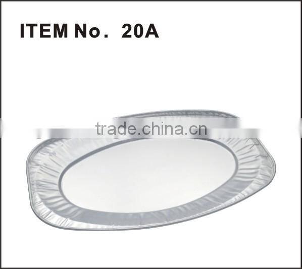 Item No 20A disposable partyware roasting aluminium oval plate food packaging aluminium turkey tray