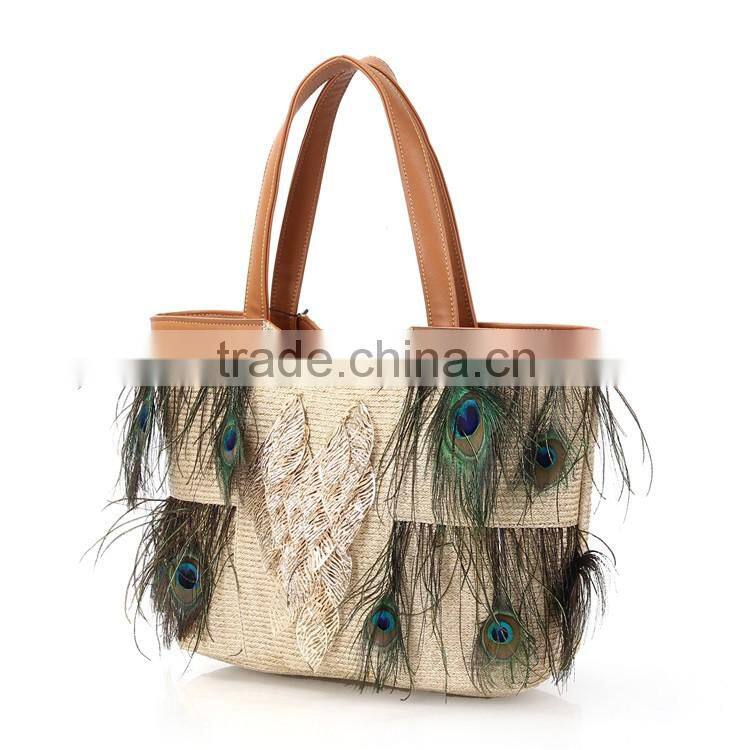 ANGEDANLIA brand 2016 New Design Women Handbag Summer Straw Bag Wholesale