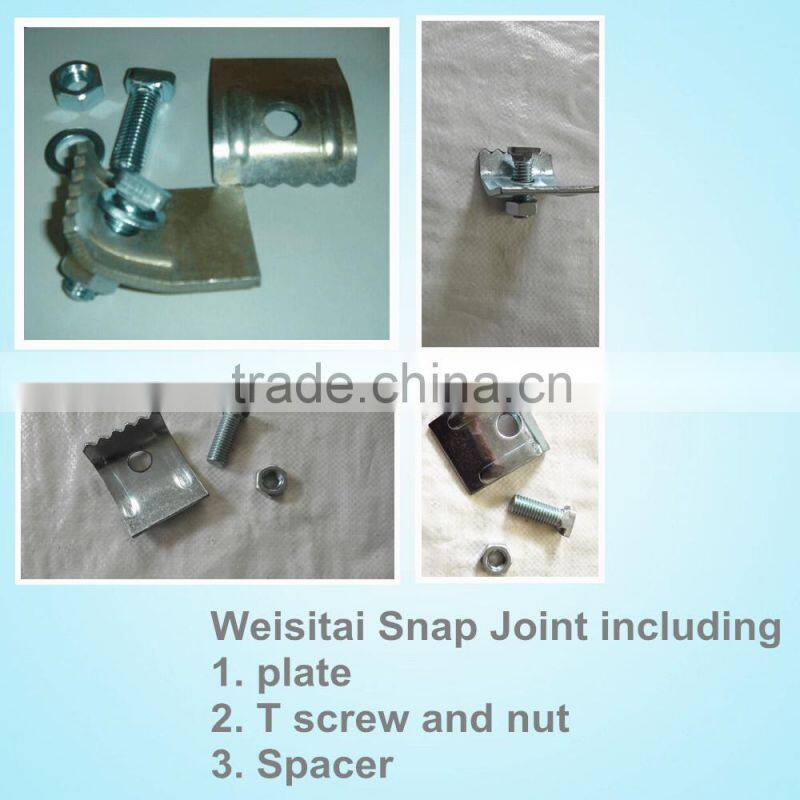 Q235 Galvanized Formwork snap joint with matched screw and nut