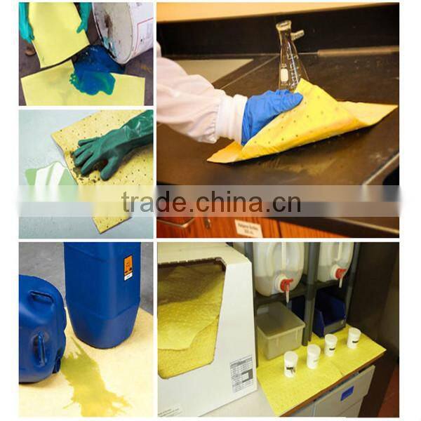 100% PP yellow Hazchem/chemical Absorbent Rolls