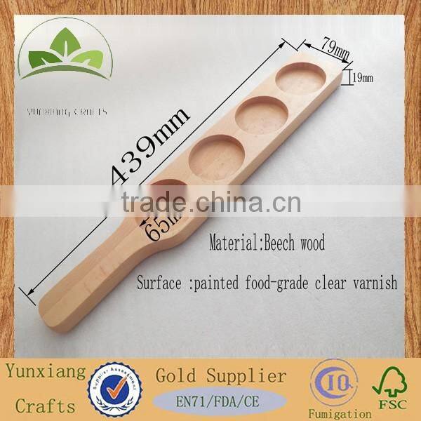 Wooden wine cup tray wooden beer serving tray