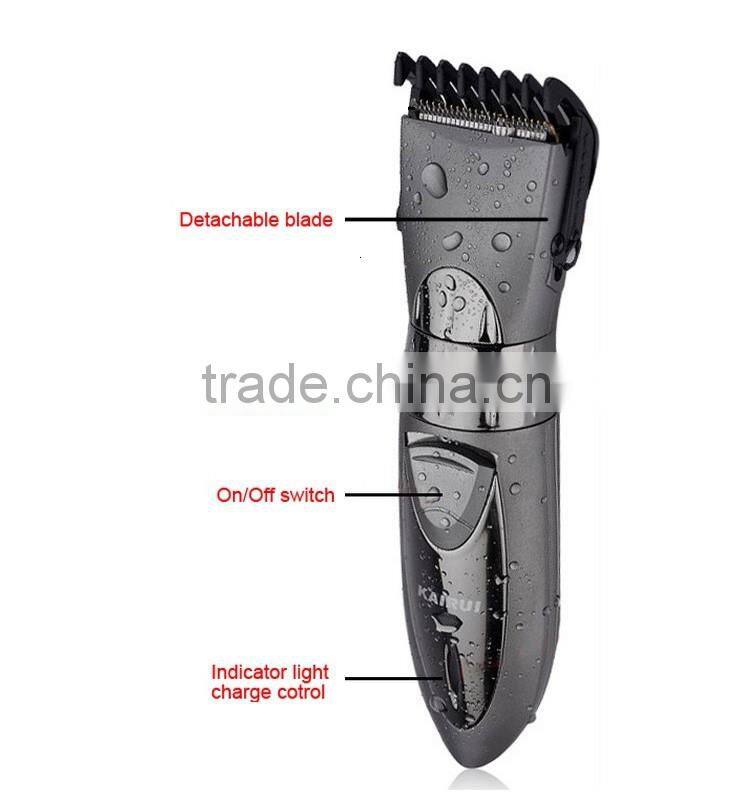 Kairui Profesional Full Waterproof Rechargeable Hair Clippers For Baby Adult Personal Products To Salon