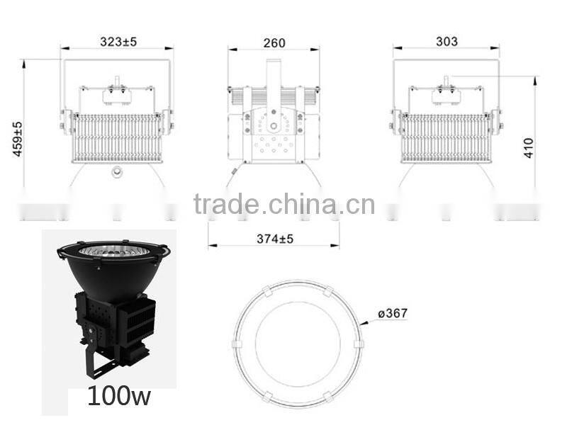 High power led 30000 lumens flood lamp