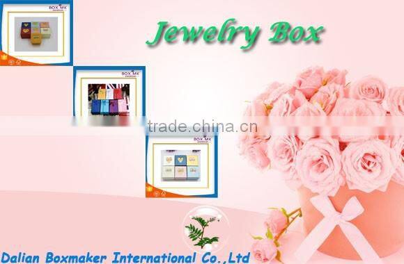 Lowest Price High Quality Rectangle Gold Marble Jewelry Box