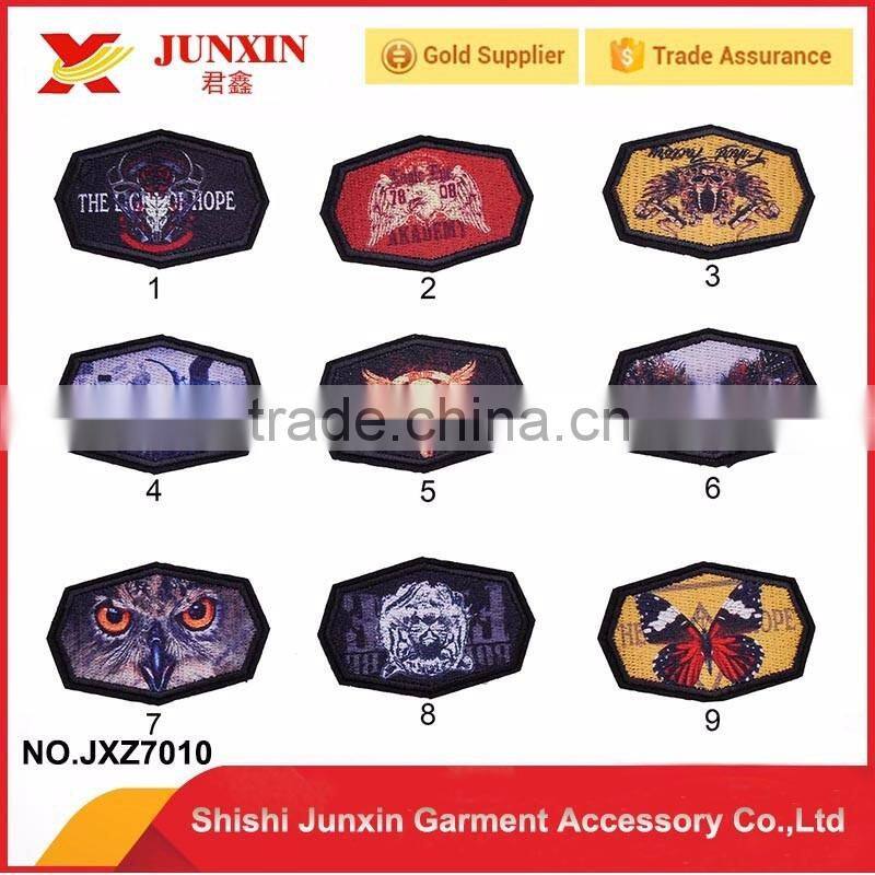 Hot selling good quality custom apparel embroidery patch